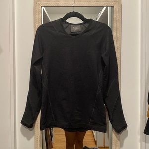 Athleta dark grey athletic long sleeve shirt, size M